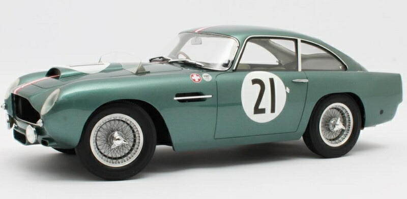 ギャラリービューアに画像をロードする, 【予約】12月以降発売予定ASTON MARTIN - DB4 GT 3.0L S6 TEAM ECURIE TROIS CHEVRONS N 21 24h LE MANS 1959 H.PATTHEY - R.CALDERARI - GREEN MET /12ART 1/12 ミニカー
