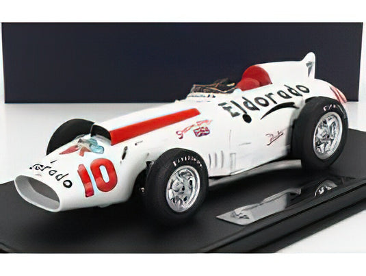 MASERATI - TIPO 420 M/58 ELDORADO N 10 500 MIGLIA MONZA 1958 STIRLING MOSS - RALPH LIGUORI - WHITE /Maserati Models 1/18 ミニカー