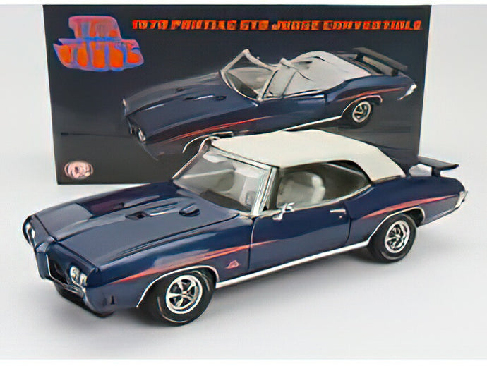PONTIAC - GTO JUDGE CABRIOLET 1971 - THE JUDGE - BLUE WHITE /ACME 1/18 ミニカー