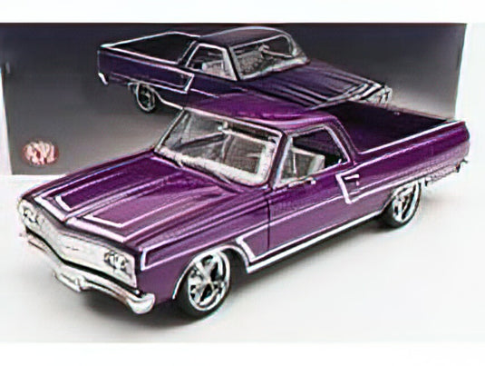 CHEVROLETシボレー EL CAMINO SS CUSTOM CRUISER PICK-UP 1965 - PURPLE MET /ACME 1/18 ミニカー
