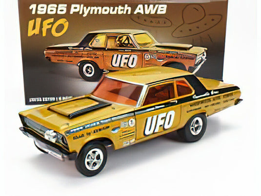 PLYMOUTH - SATELLITE AWB UFO CUSTOM RACE 1965 - GOLD BLACK /ACME 1/18 ミニカー