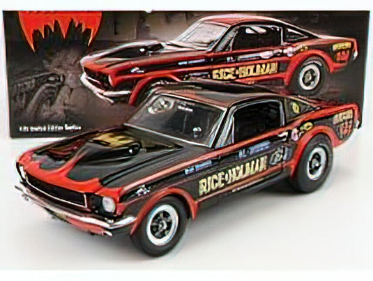 FORD USA - MUSTANG A/FX COUPE N 0 BATCAR NHRA 1966 BUD RUBINO - BLACK RED /ACME 1/18 ミニカー