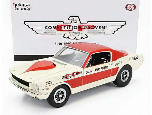FORD USA - MUSTANG A/FX COUPE N 0 HOLMAN MOODY 1965 PAUL NORRIS - WHITE RED /ACME 1/18 ミニカー