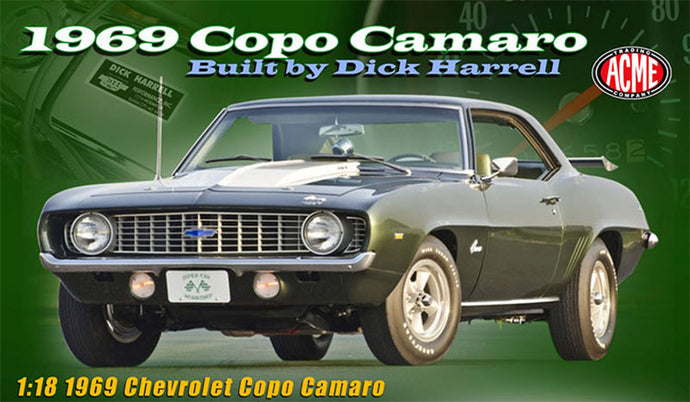 1969 Chevrolet Copo Camaro in Green - Dick Herrell /ACME 1/18 ミニカー