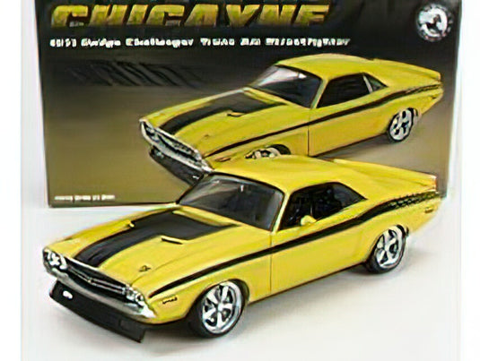DODGE - CHALLENGER TRANS AM COUPE STREETFIGHTER 1971 - YELLOW BLACK /ACME 1/18 ミニカー