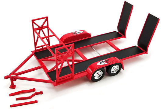 So-Cal Speed Shop - Tandem Car Trailer with Tire Rack /ACME 1/18 ミニカー