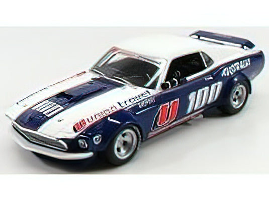 FORD USA - MUSTANG BOSS 302 COUPE N 100 TRANS AM 1969 A.MOFAT - BLUE WHITE /ACME 1/18 ミニカー