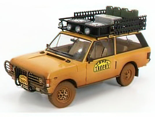 LAND ROVER - RANGE ROVER N 0 RALLY CAMEL TROPHY PAPUA NEW GUINEA DIRTY VERSION 1982 - YELLOW /ALMOST-REAL 1/18 ミニカー