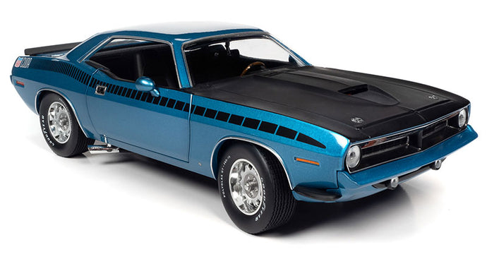 1970 Plymouth AAR ‘Cuda 340 Six-Pack in Blue Fire Metallic /AMEAMERICAN MUSCLE 1/18 ミニカー
