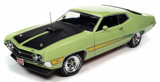 1971 Ford Torino Cobra in Grabber Lime /AMEAMERICAN MUSCLE 1/18 ミニカー