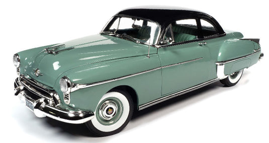 1950 Olds Rocket 88 in Alder Green Metallic and Black Enamel /AMEAMERICAN MUSCLE 1/18 ミニカー