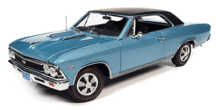 1966 Chevrolet Chevelle SS 396 Hardtop in Blue Mist Poly /AMEAMERICAN MUSCLE 1/18 ミニカー