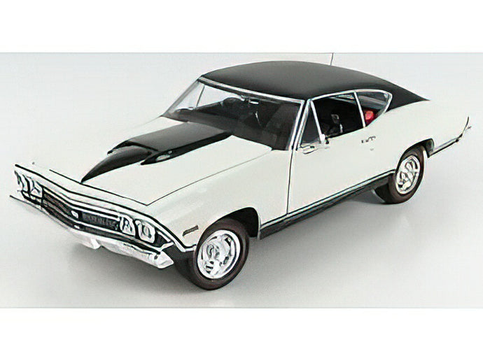 CHEVROLET - CHEVY NICKEY CHEVELLE SS 396 HARD-TOP 1968 - WHITE BLACK  /AutoWorld 1/18 ミニカー