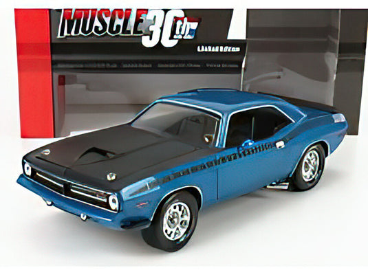 PLYMOUTH - BARRACUDA 340 COUPE 1970 - BLUE BLACK  /AutoWorld 1/18 ミニカー