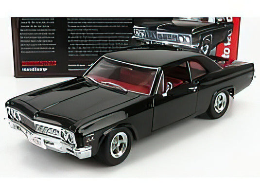 CHEVROLET - BISCAYNE NICKEY COUPE 1966 - BLACK  /AutoWorld 1/18 ミニカー