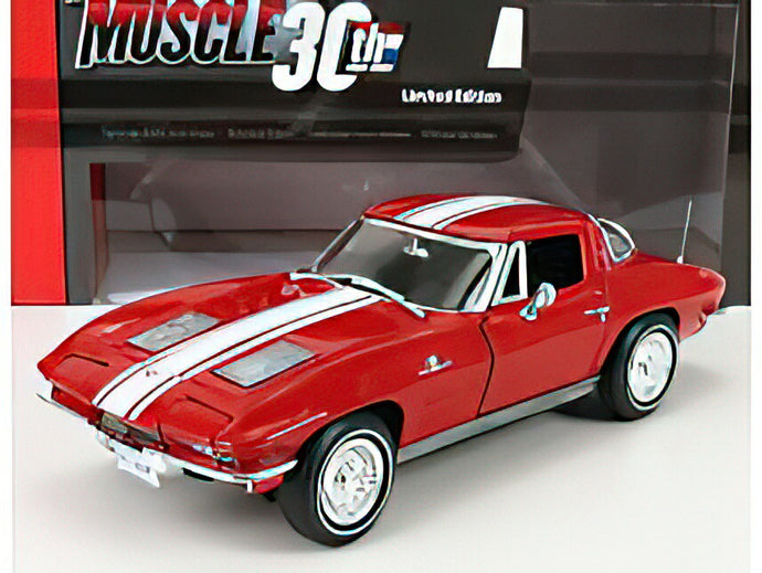 CHEVROLET - CORVETTE STINGRAY Z06 COUPE 1963 - RED  /AutoWorld 1/18 ミニカー