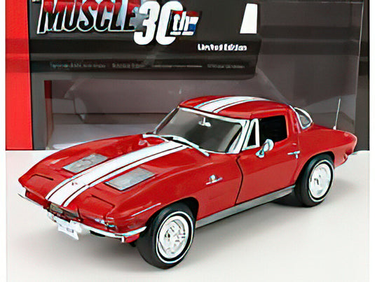 CHEVROLET - CORVETTE STINGRAY Z06 COUPE 1963 - RED  /AutoWorld 1/18 ミニカー
