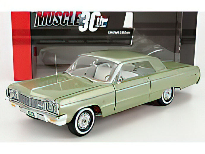 CHEVROLET - IMPALA SS 409 HARD-TOP CABRIOLET 1964 - GREEN MET  /AutoWorld 1/18 ミニカー