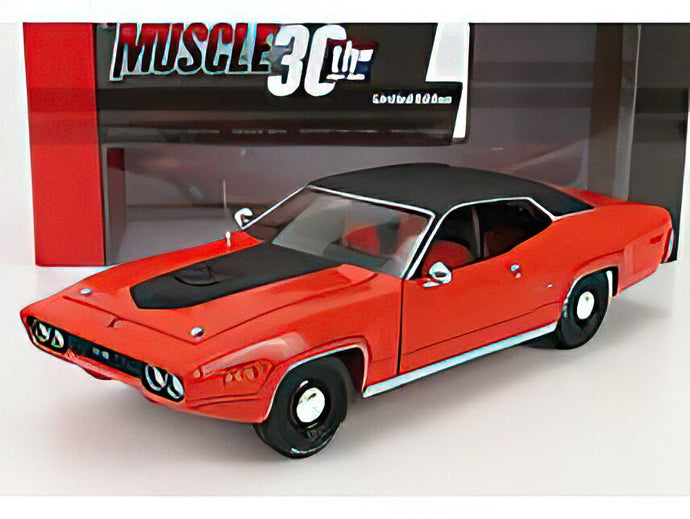 PLYMOUTH - GTX HARD-TOP CLOSED 1971 - RED BLACK  /AutoWorld 1/18 ミニカー