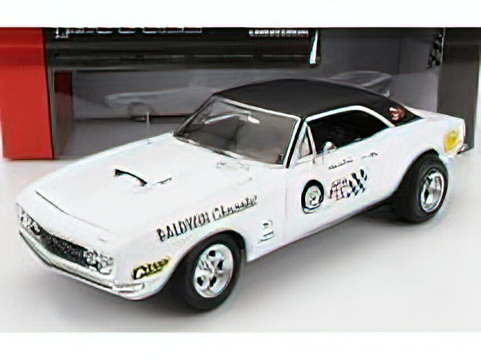 CHEVROLETシボレー CAMARO SS 427 BALDWIN MOTION RACING 1967 - WHITE BLACK /AutoWorld 1/18 ミニカー