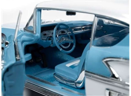 【予約】4月以降発売予定Chevrolet 1958 Chevy Bel Air Impala, cashmere blue /Autoworld 1/18 ミニカー