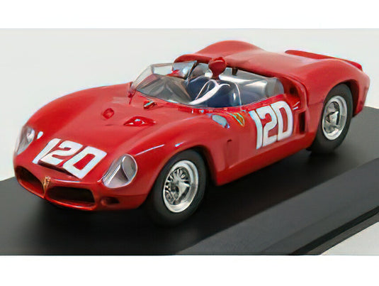 FERRARI - DINO 196SP SPIDER ch.0804 N 120 2nd TARGA FLORIO 1962 BANDINI - BAGHETTI - RED /ART-MODEL 1/43 ミニカー