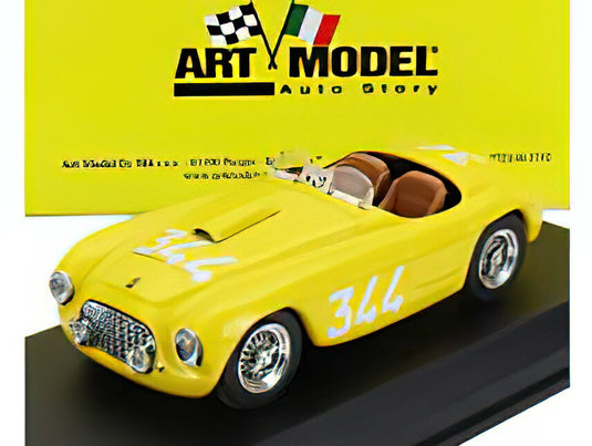 FERRARIフェラーリ 166 MM N 344 MILLE MIGLIA 1951 A.PALMER - Z.FERRAVAZZI - YELLOW /ART-MODEL 1/43 ミニカー
