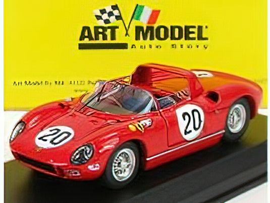 FERRARI - 275P SPIDER 3.3L V12 TEAM FERRARI SPA SEFAC N 20 WINNER 24h LE MANS 1964 N.VACCARELLA - J.GUICHET - RED /ART-MODELART-MODEL 1/43ミニカー