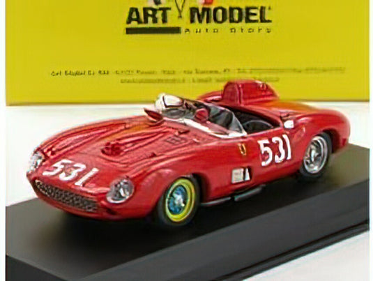 FERRARI - 315S SPIDER s/n0646 N 531 MILLE MIGLIA 1957 A.DE PORTAGO - E.NELSON - RED /ART-MODELART-MODEL 1/43ミニカー