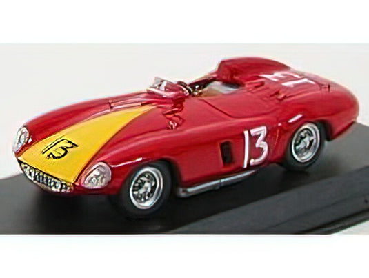 FERRARI - 735 MONZA SPIDER N 13 WINNER NASSAU 1955 A.DE PORTAGO - RED YELLOW /ART-MODELART-MODEL 1/43ミニカー