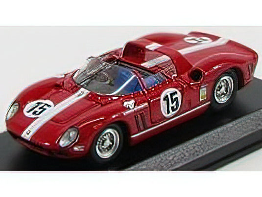 FERRARI - 330P SPIDER N 15 SCUDERIA FILIPINETTI TEST 24h LE MANS 1965 P.RODRIGUEZ - S.HUDSON - RED /ART-MODELART-MODEL 1/43ミニカー