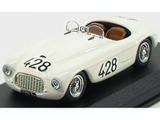 FERRARI - 166MM SPIDER N 428 TARGA FLORIO 1950 MUSSO - GABOARDI - WHITE /ART-MODELART-MODEL 1/43ミニカー