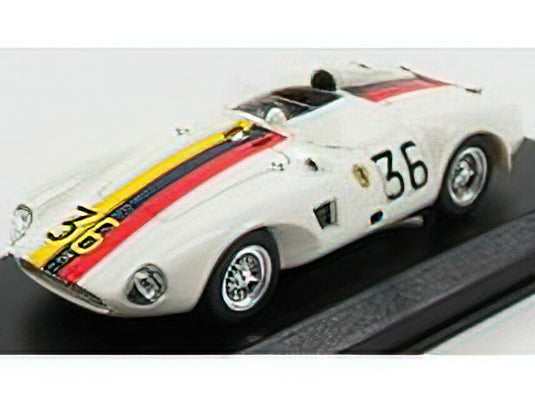 FERRARI - 625LM SPIDER ch.0637 N 36 VENEZUELA GP 1956 P.DROGO - WHITE /ART-MODELART-MODEL 1/43ミニカー