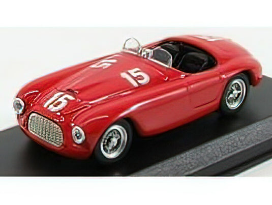 FERRARI - 166MM BARCHETTA ch.0016 N 15 WINNER LUXEMBURG GP 1949 L.VILLORESI - RED /ART-MODELART-MODEL 1/43ミニカー