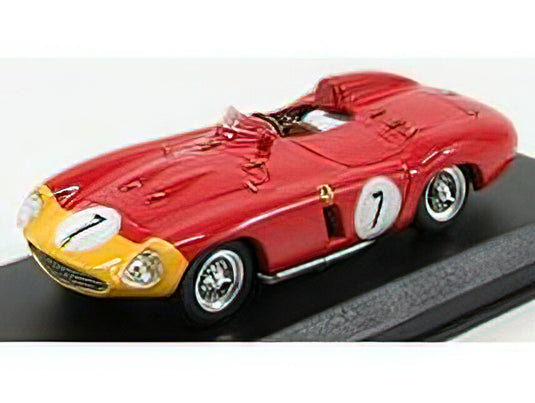 FERRARI - 857S ch.0578 N 7 5th 1000km PARIS-MONTHLERY 1956 DE PORDAGO - HILL - RED /ART-MODELART-MODEL 1/43ミニカー