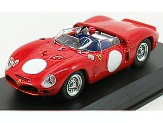 FERRARI - DINO 246SP ch.0796 SPIDER FANTUZZI N 0 PROVA 1961 - RED /ART-MODELART-MODEL 1/43ミニカー