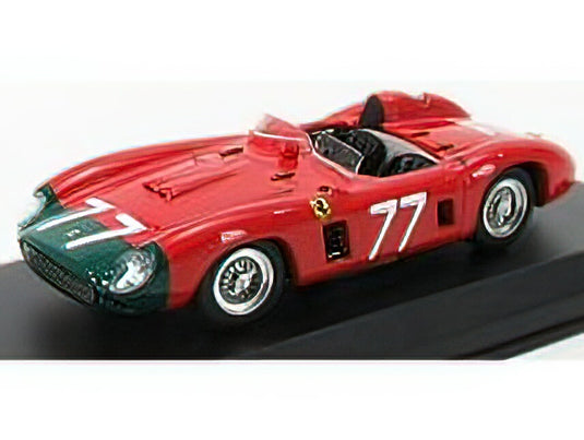 FERRARI - 860 MONZA SPIDER ch.0628 N 77 COPPA D'ORO DELLE DOLOMITI 1956 GENDEBIEN - WASHER - RED GREEN /ART-MODELART-MODEL 1/43ミニカー