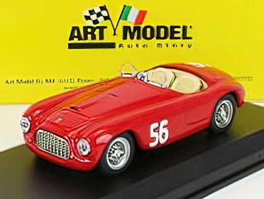 FERRARI - 166MM BARCHETTA SPIDER N 56 WINNER VERMICINO - ROCCA DI PAPA 1949 G.MARZOTTO - RED /ART-MODELART-MODEL 1/43ミニカー