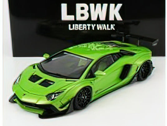 LAMBORGHINI - AVENTADOR LIBERTY WALK 2017 - PEARL GREEN /Autoart 1/18 ミニカー