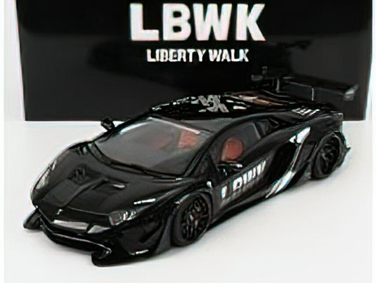 LAMBORGHINI - AVENTADOR LIBERTY WALK 2017 - BLACK /Autoart 1/18 ミニカー