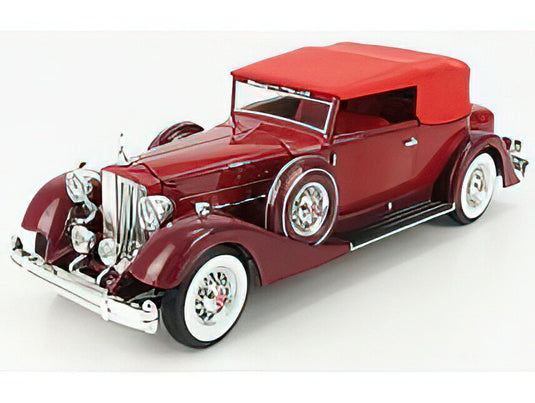 PACKARD - VICTORIA V12 CABRIOLET CLOSED 1934 - 2 TONE RED  /AutoWorld 1/18 ミニカー