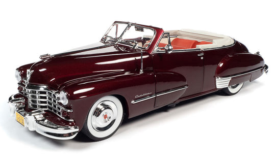 1947 Cadillac Series 62 Cabriolet in Burgundy /AutoWorld 1/18 ミニカー