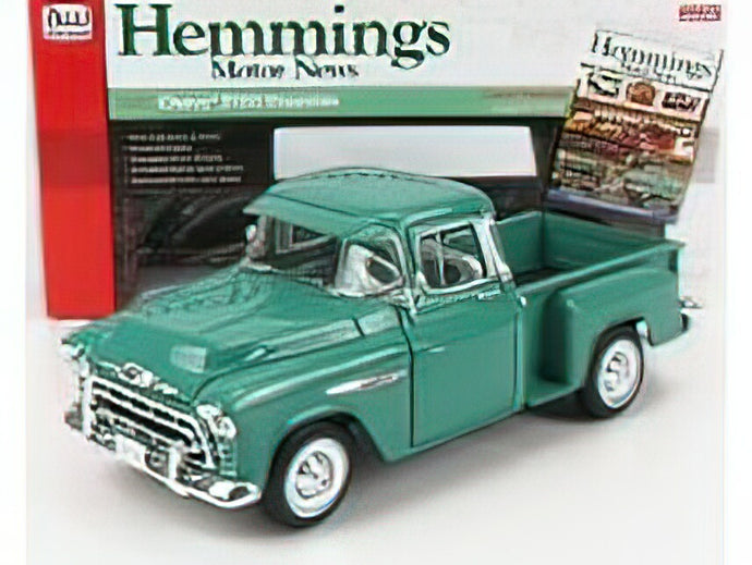 CHEVROLET - STEPSIDE 3100 PICK-UP 1957 - OCEAN GREEN/AutoWorld 1/18 ミニカー