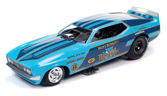 Blue Max 1973 Ford Mustang Funny Car - Legends of the Quarter Mile in Blue /AutoWorld 1/18 ミニカー