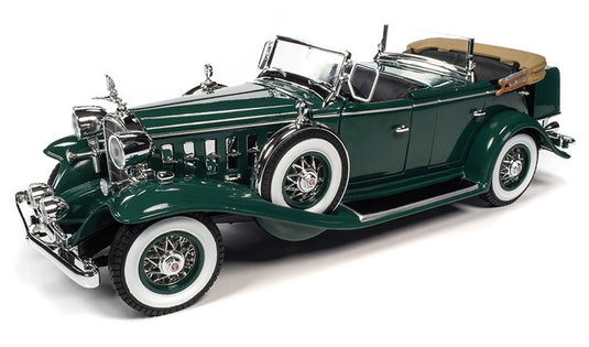 1932 Cadillac V16 Phaeton in Dark Green /AutoWorld 1/18 ミニカー