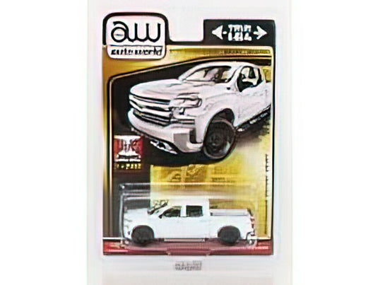 CHEVROLETシボレー SILVERADO LTZ Z71 PICK-UP 2019 - WHITE /AutoWorld 1/64 ミニカー