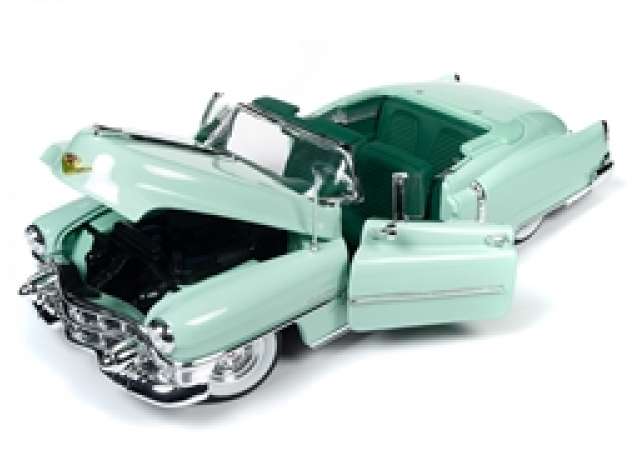 ギャラリービューアに画像をロードする, 【予約】4月以降発売予定1953 Cadillac Eldorado Convertible  green/turquoise /Autoworld 1/18 ミニカー
