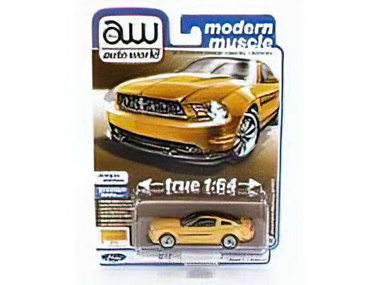 FORD USA - MUSTANG GT/CS COUPE 2012 - YELLOW /AutoWorld 1/64 ミニカー