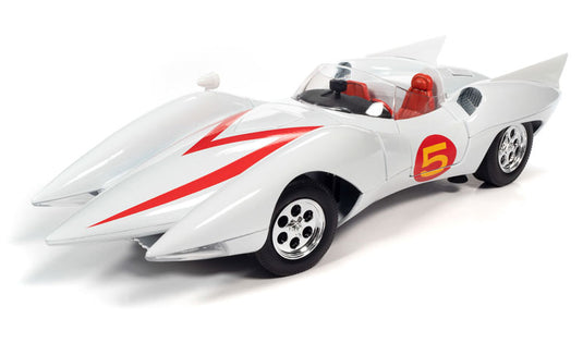 Speed Racer Mach 5 with Chim-Chim and Speed Racer Figures /AutoWorld 1/18 ミニカー