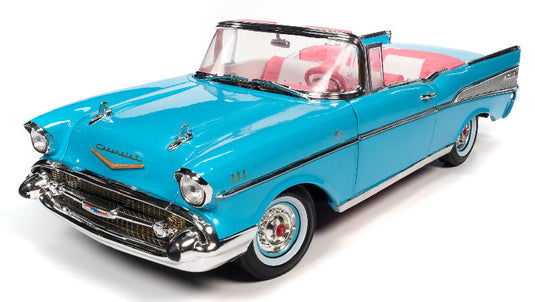 Barbie - 1957 Chevrolet Bel Air in Aqua Blue /AutoWorld 1/18 ミニカー